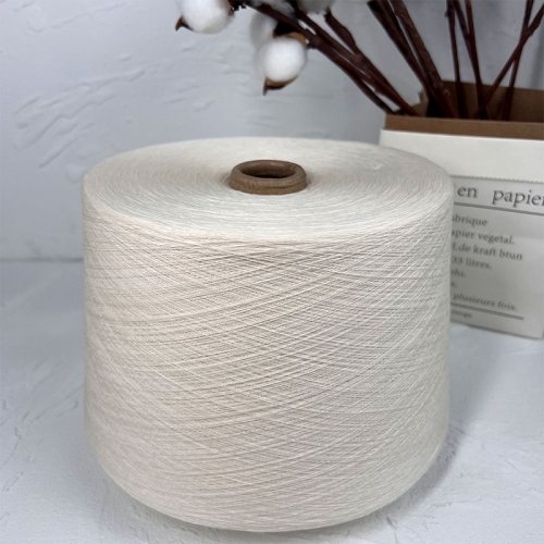100% Environmentally Friendly Organic Cotton Ne 60/1 Combed Compact Spinning Raw White  Yarn