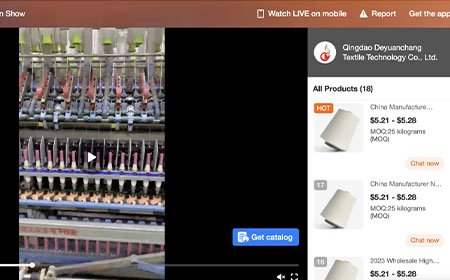 Broadcasted the Cotton yarn production line live