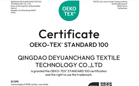 OEKO-TEX 100 Certificate ready